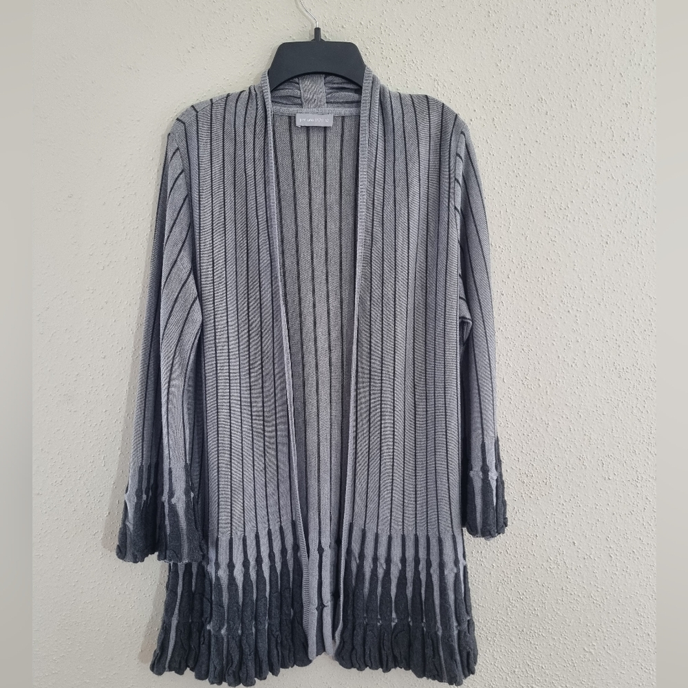 per una patternless gray jumpers and cardigans for women Size M